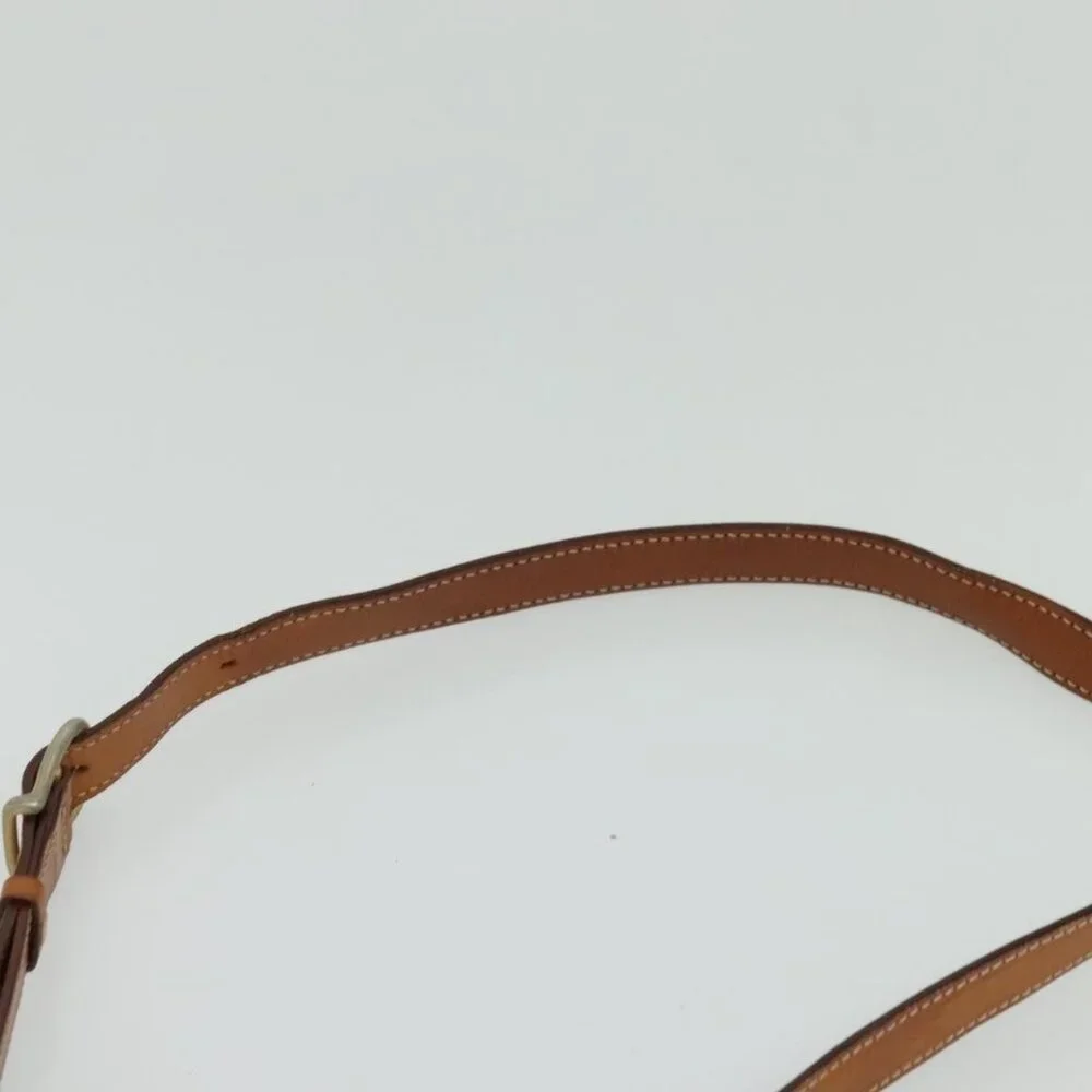 Authentic CELINE Macadam Canvas Shoulder Bag PVC Leather Brown Gold - Picture 15 of 16